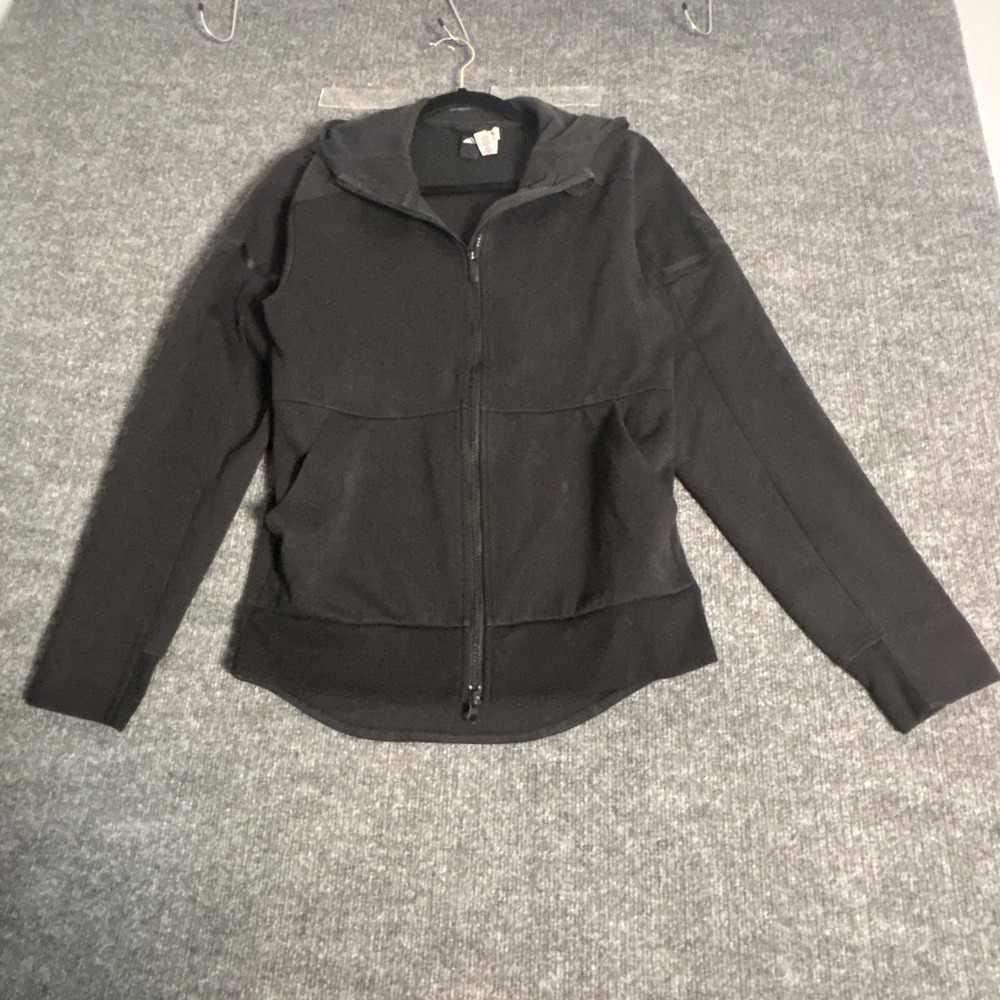 Adidas ZNE Full Zip Hoodie Black Womens Small CF1462 Funnel Neck Jacket